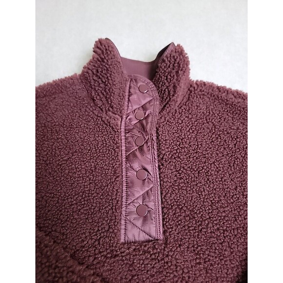 Athleta Fleece Pullover Womens XS Purple Fleece Deep Pile Outdoor Running Hiking - Picture 4 of 16